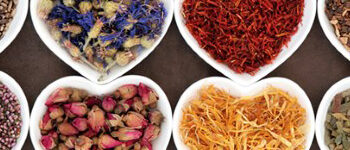 Herbs in Heart Bowls