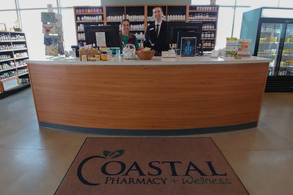 Coastal Move - The nutritional wellness center desk. 