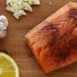 Salmon on Cutting Board