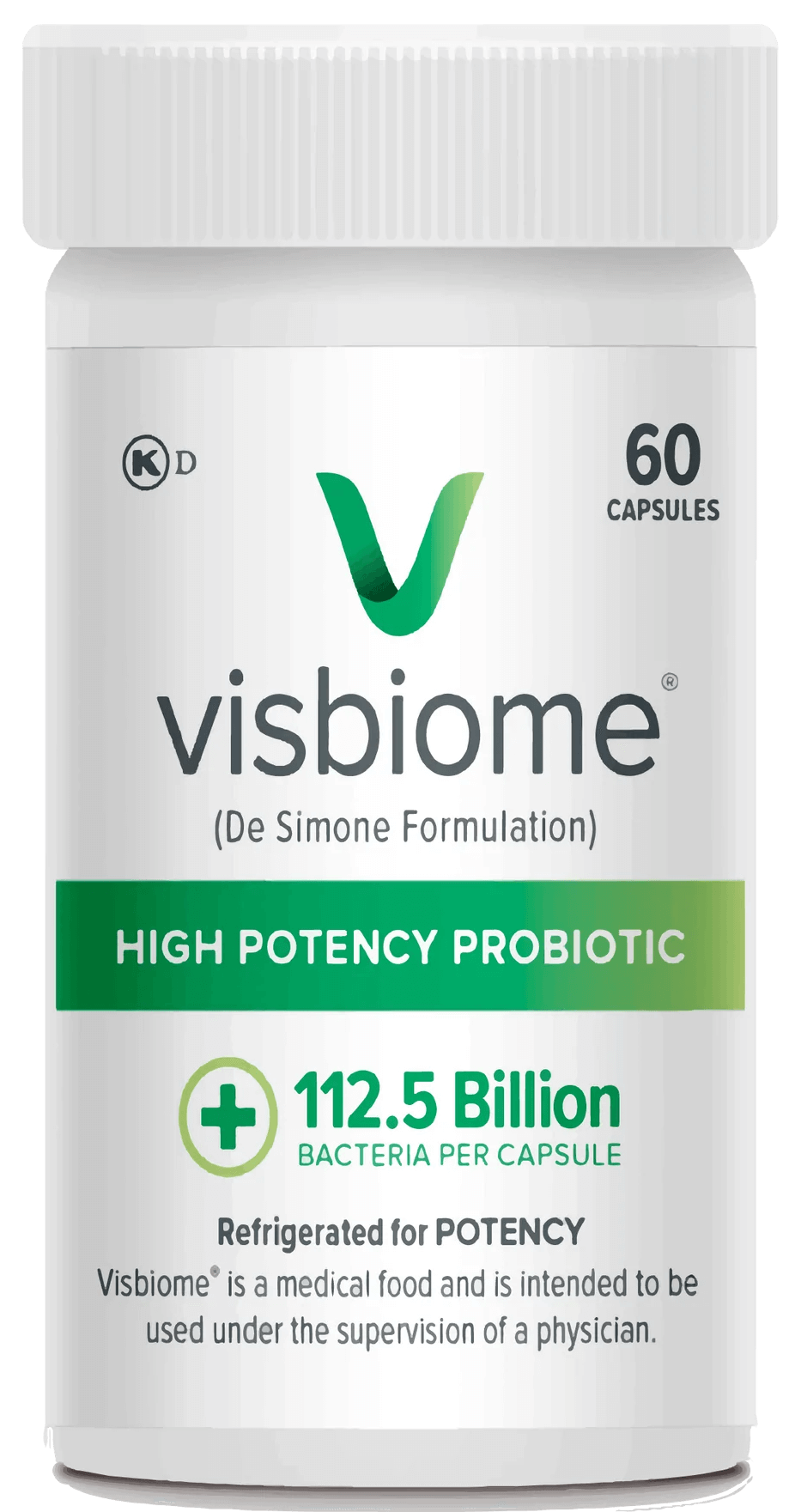 Bottle of Visbiome Capsules