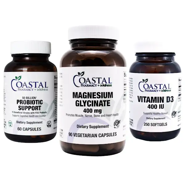 Coastal Probiotics, Magnesium Glycinate, and Vitamin D3
