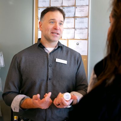 Justin Consulting with a Patient